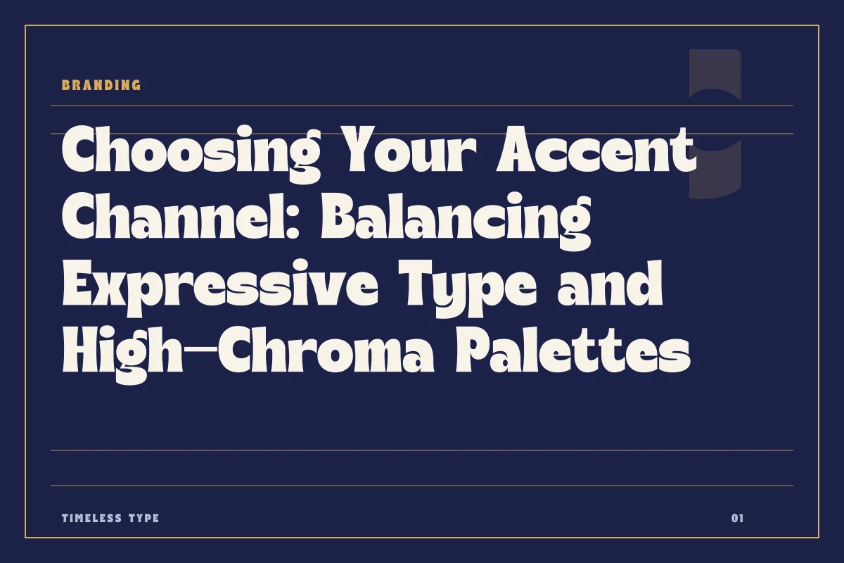 Choosing Your Accent Channel: Balancing Expressive Type and High-Chroma Palettes — Timeless Type journal