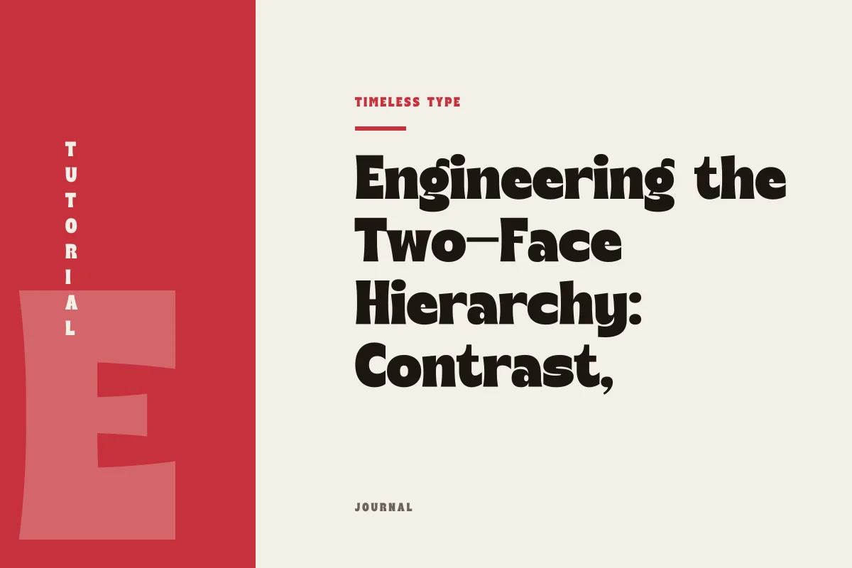 Engineering the Two-Face Hierarchy: Contrast, Proportions, and Breakdown Points — Timeless Type journal