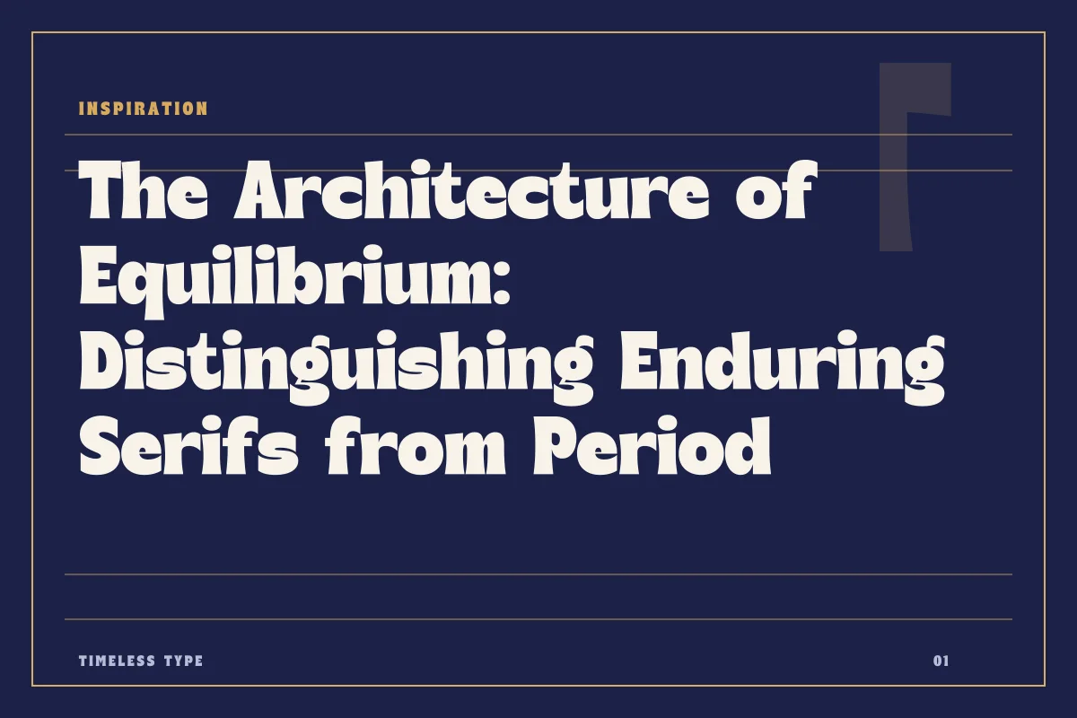 The Architecture of Equilibrium: Distinguishing Enduring Serifs from Period Pastiche — Timeless Type journal