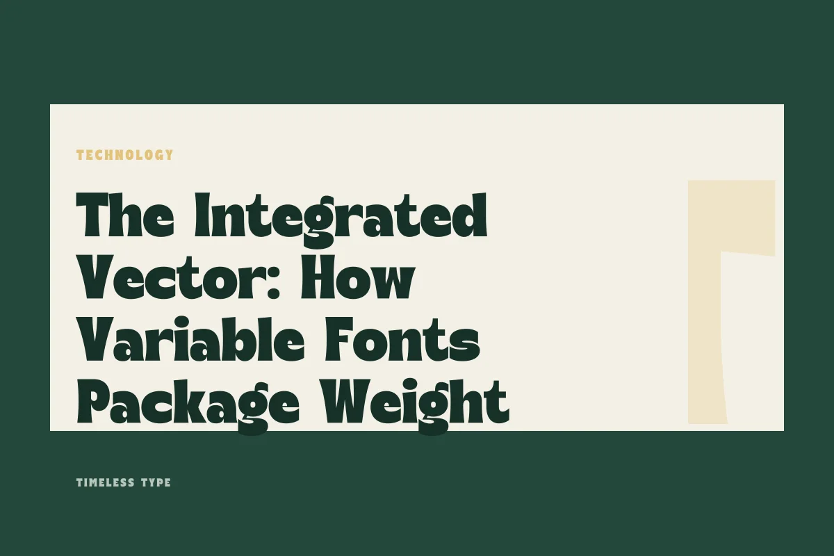 The Integrated Vector: How Variable Fonts Package Weight and Width in a Single File — Timeless Type journal