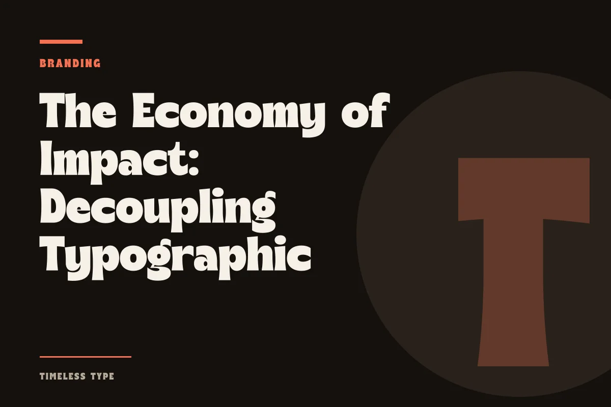 The Economy of Impact: Decoupling Typographic Eccentricity from Chromatic Energy — Timeless Type journal