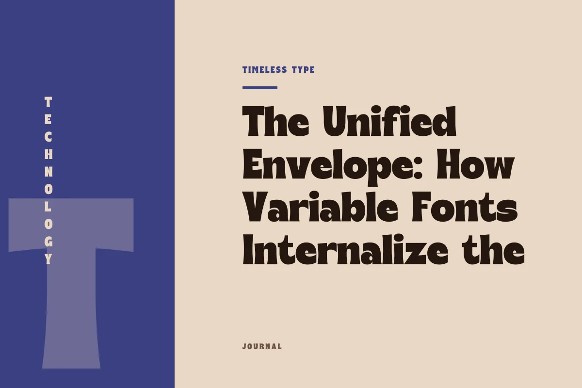 The Unified Envelope: How Variable Fonts Internalize the Span of Weight and Width — Timeless Type journal