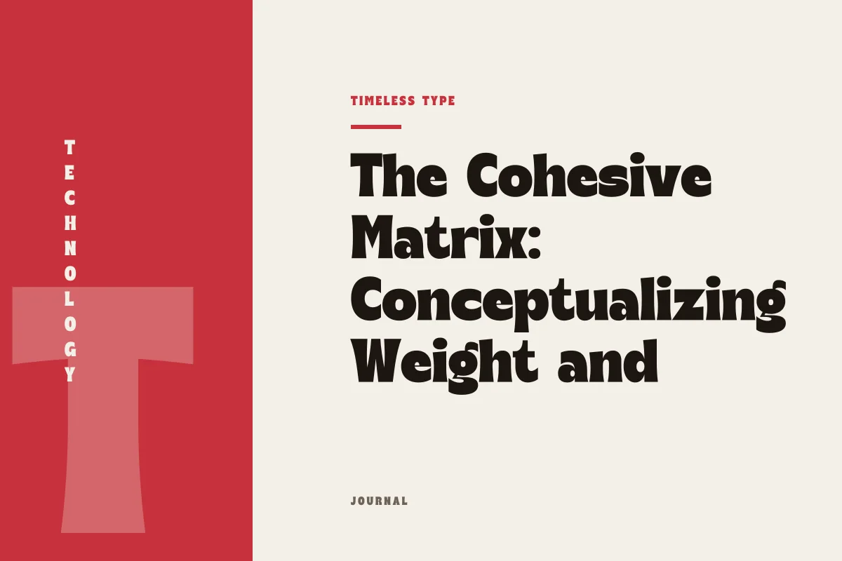 The Cohesive Matrix: Conceptualizing Weight and Width Inside a Single Font Container — Timeless Type journal