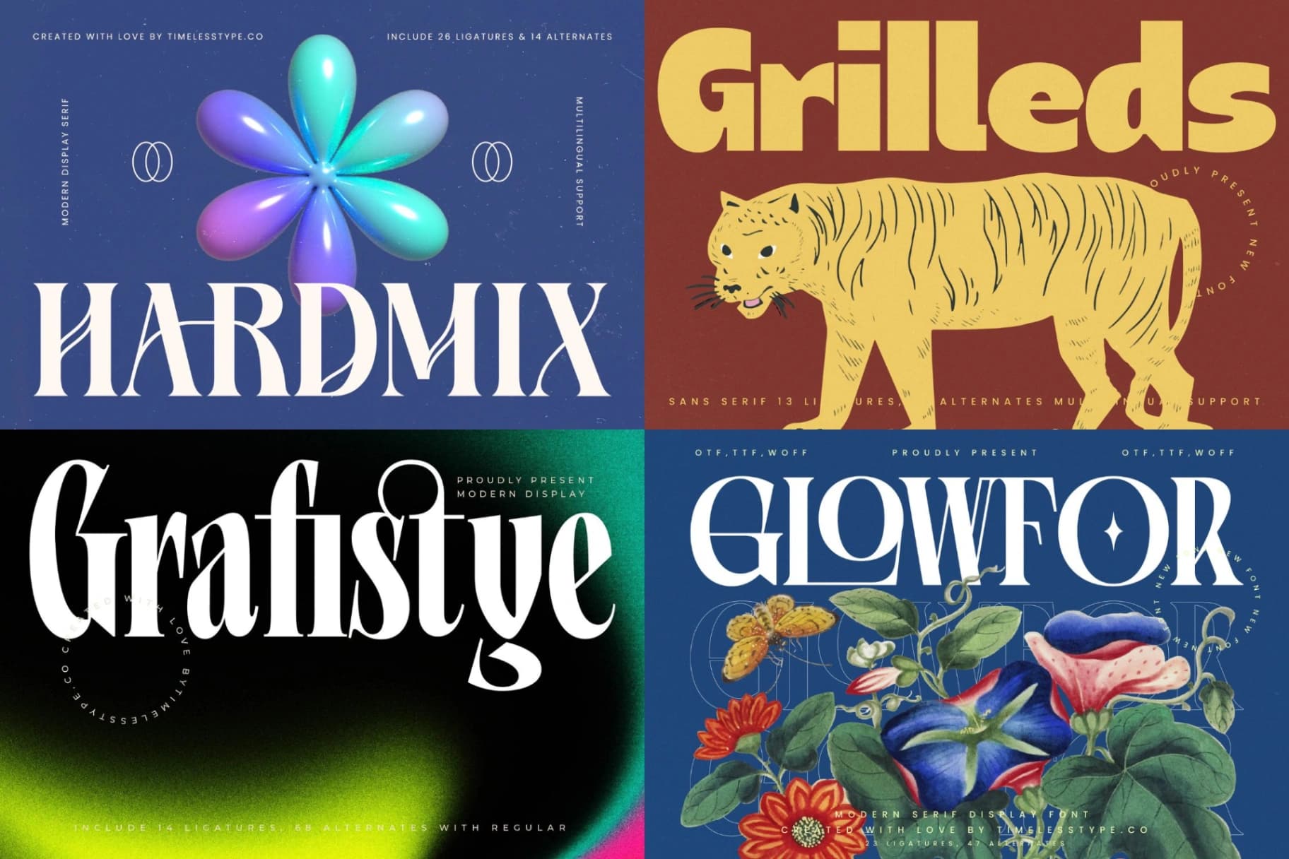 Preview 5 for Mega Pack 50 Display Fonts