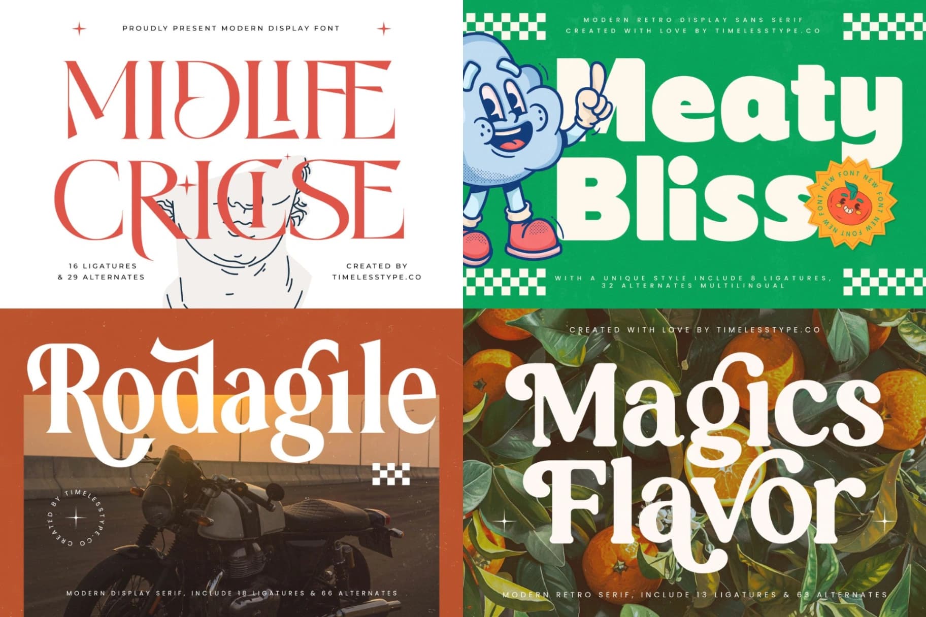 Preview 7 for Mega Pack 50 Display Fonts