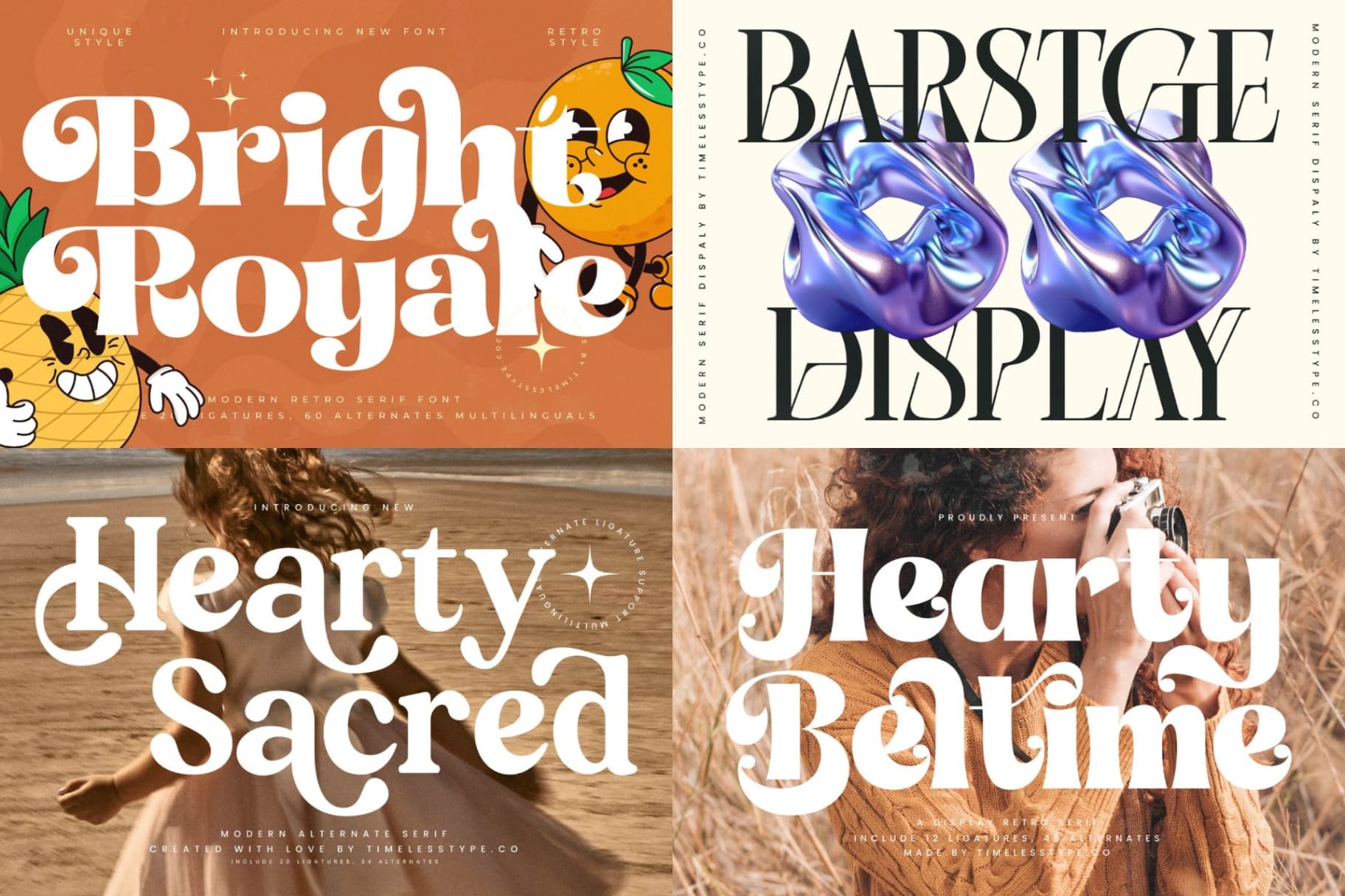 Preview 4 for Mega Pack 50 Display Fonts