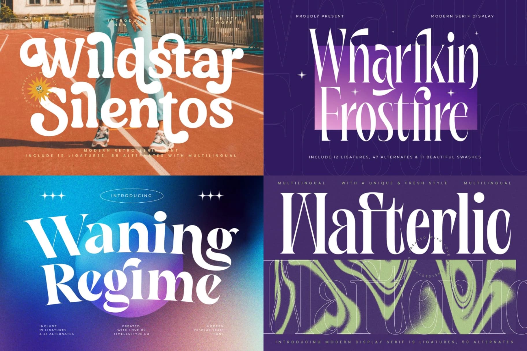 Preview 12 for Mega Pack 50 Display Fonts