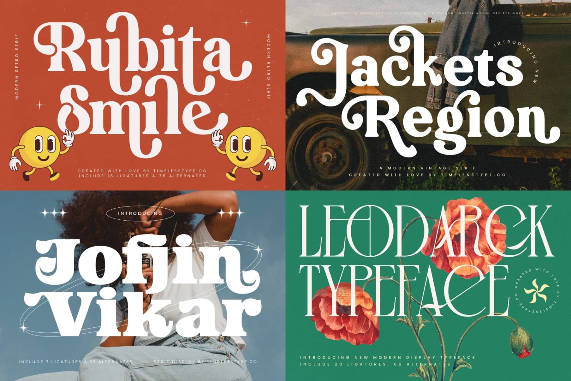 Preview 8 for Mega Pack 50 Display Fonts