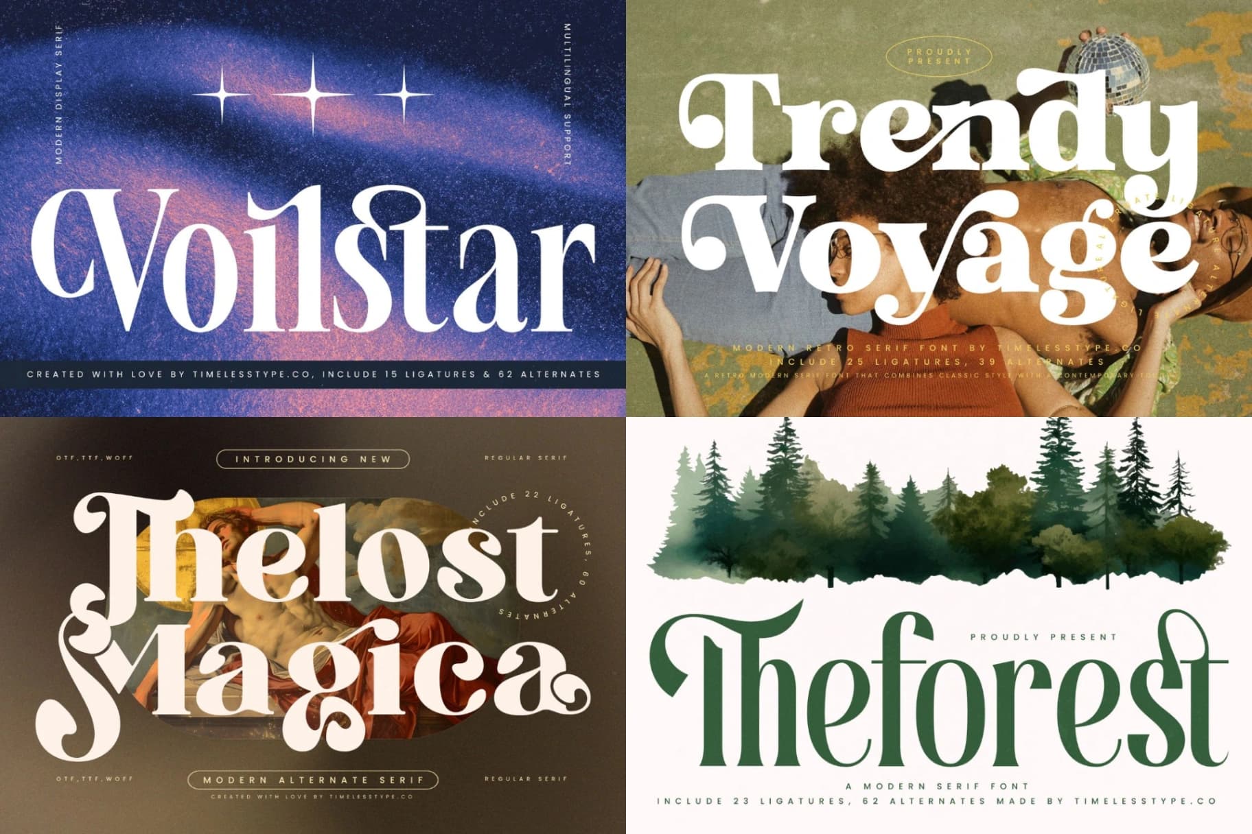 Preview 13 for Mega Pack 50 Display Fonts