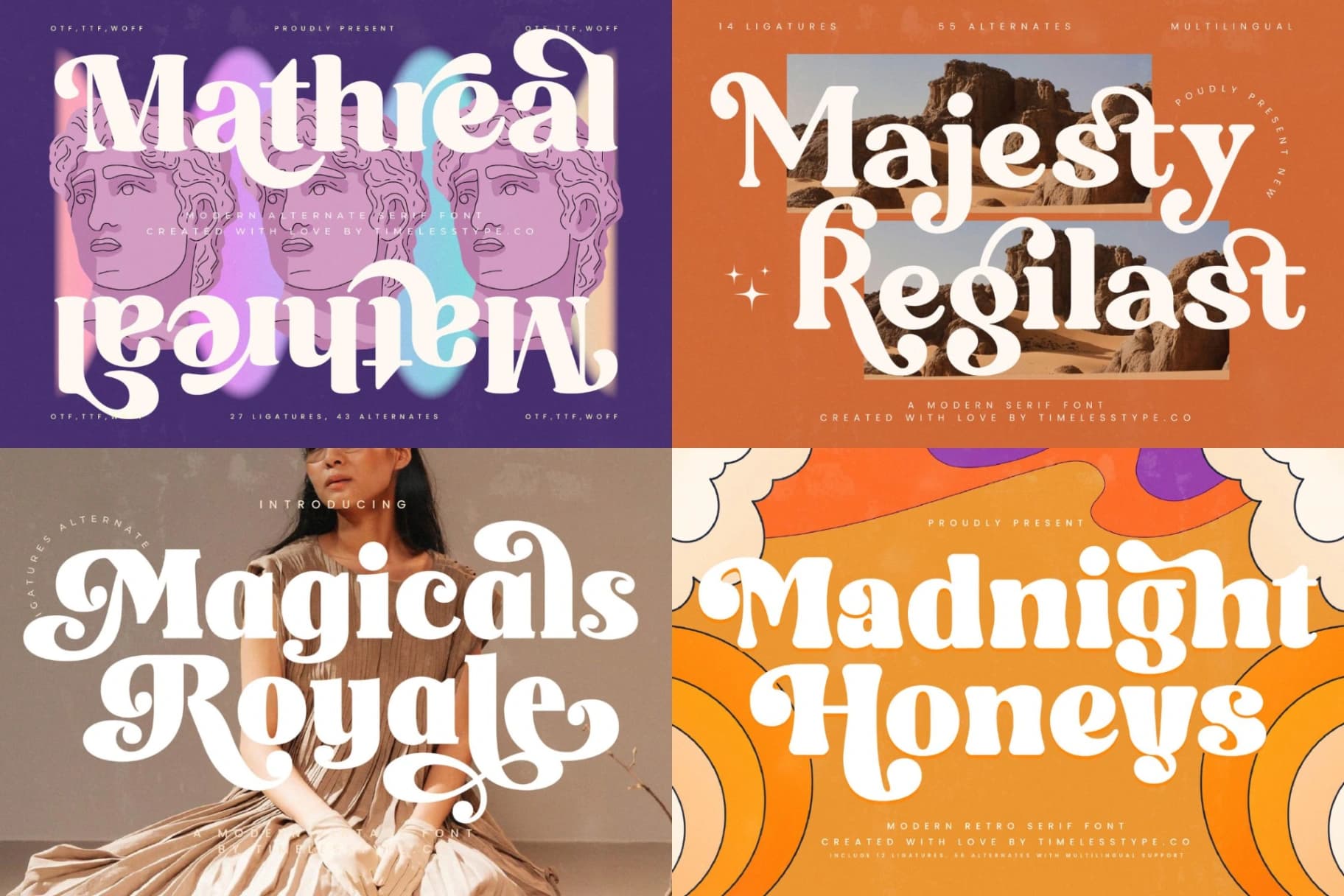 Preview 9 for Mega Pack 50 Display Fonts