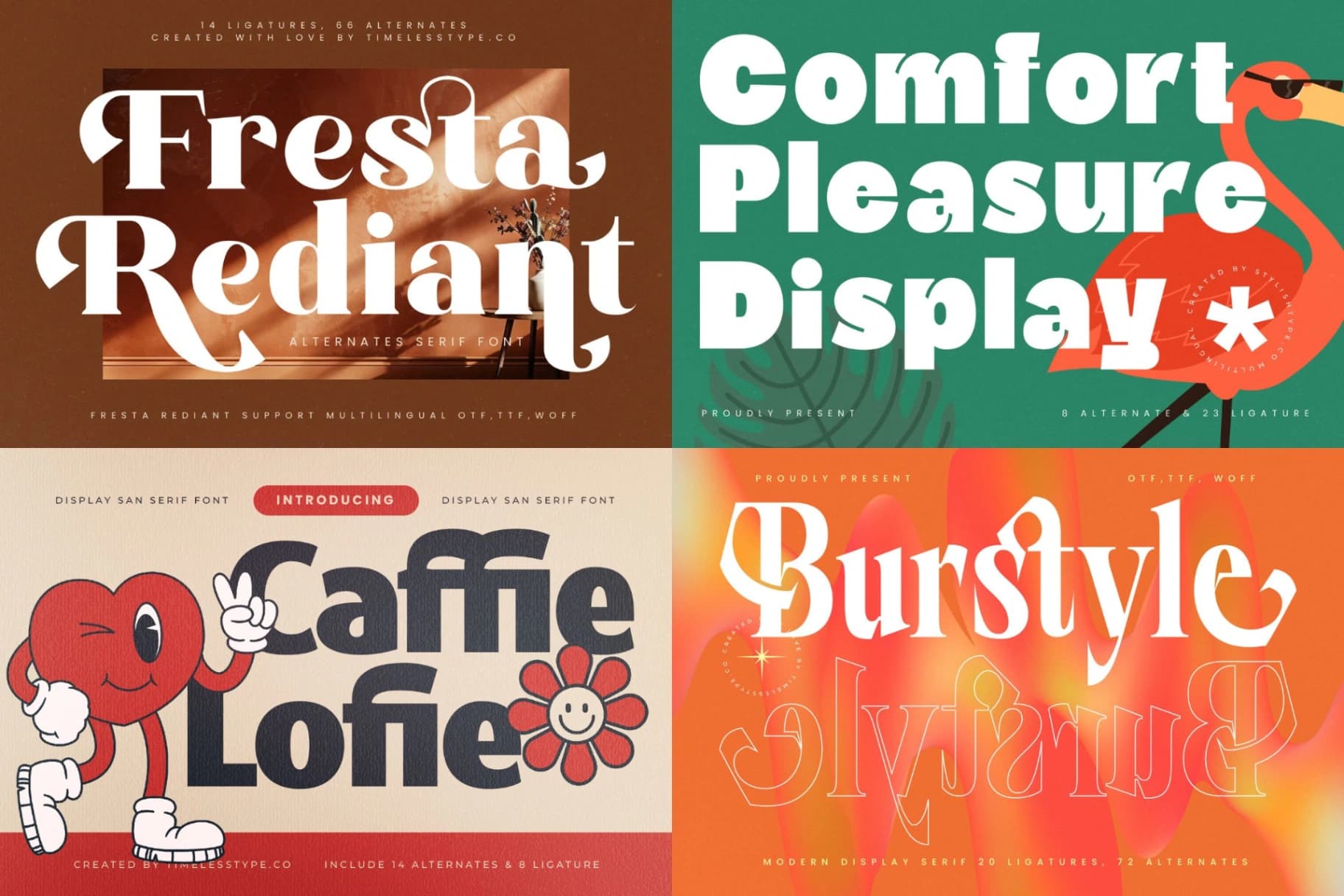 Preview 3 for Mega Pack 50 Display Fonts