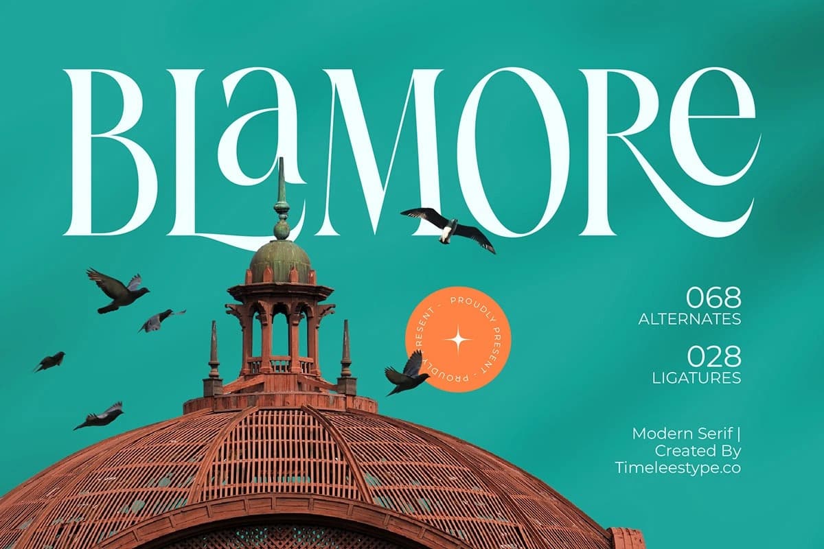 Preview 1 for Blamore - Modern Serif Font
