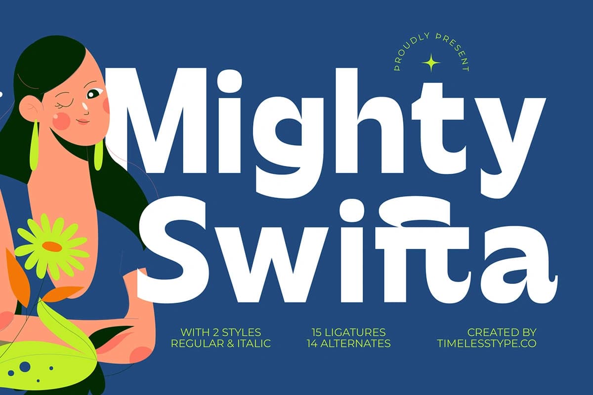 Preview 1 for Mighty Swifta - Modern Sans Serif Font