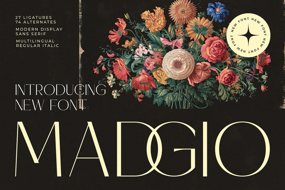 Preview 1 for Madgio - Modern Display Sans Serif