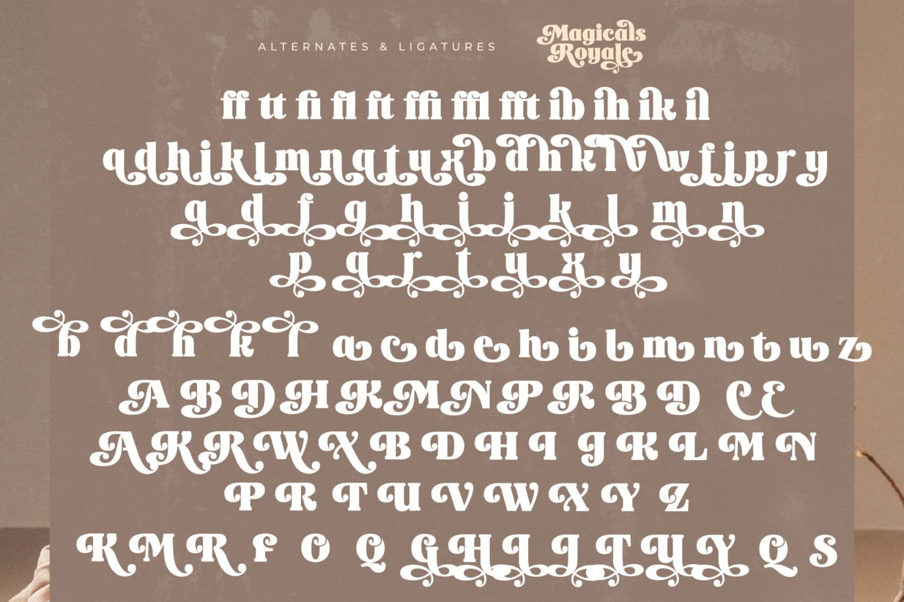 Preview 19 for Magicals Royale - Modern Vintage Font