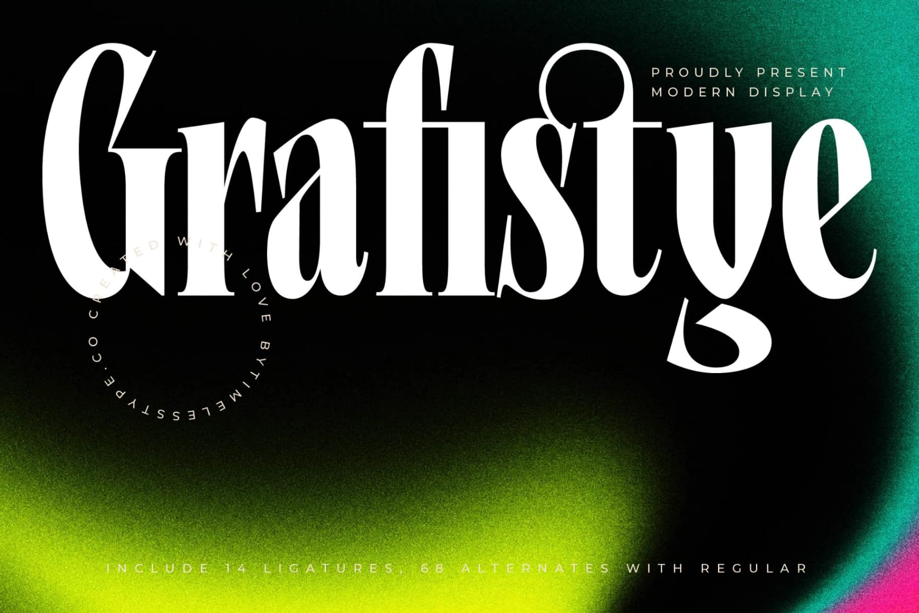 Preview of Grafistye - Modern Display font