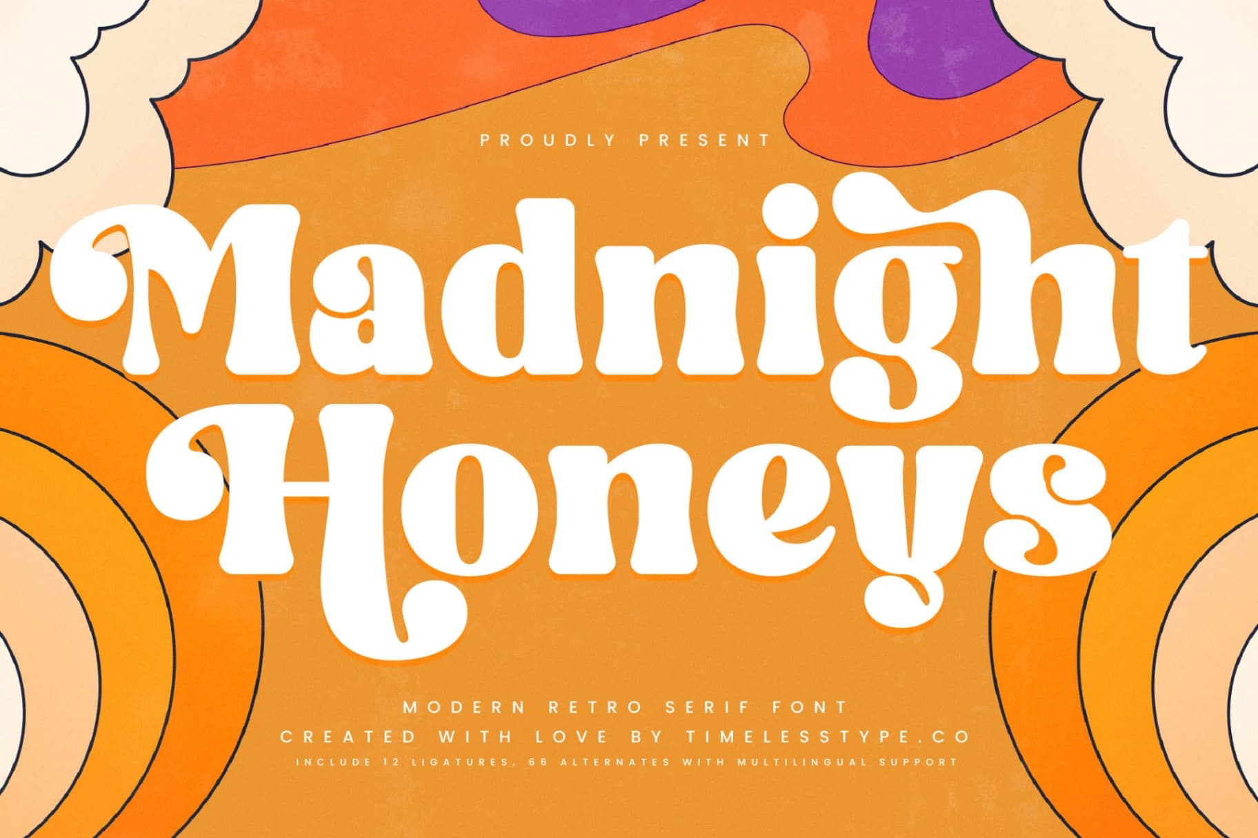 Preview 1 for Madnight Honeys - Modern Retro Serif