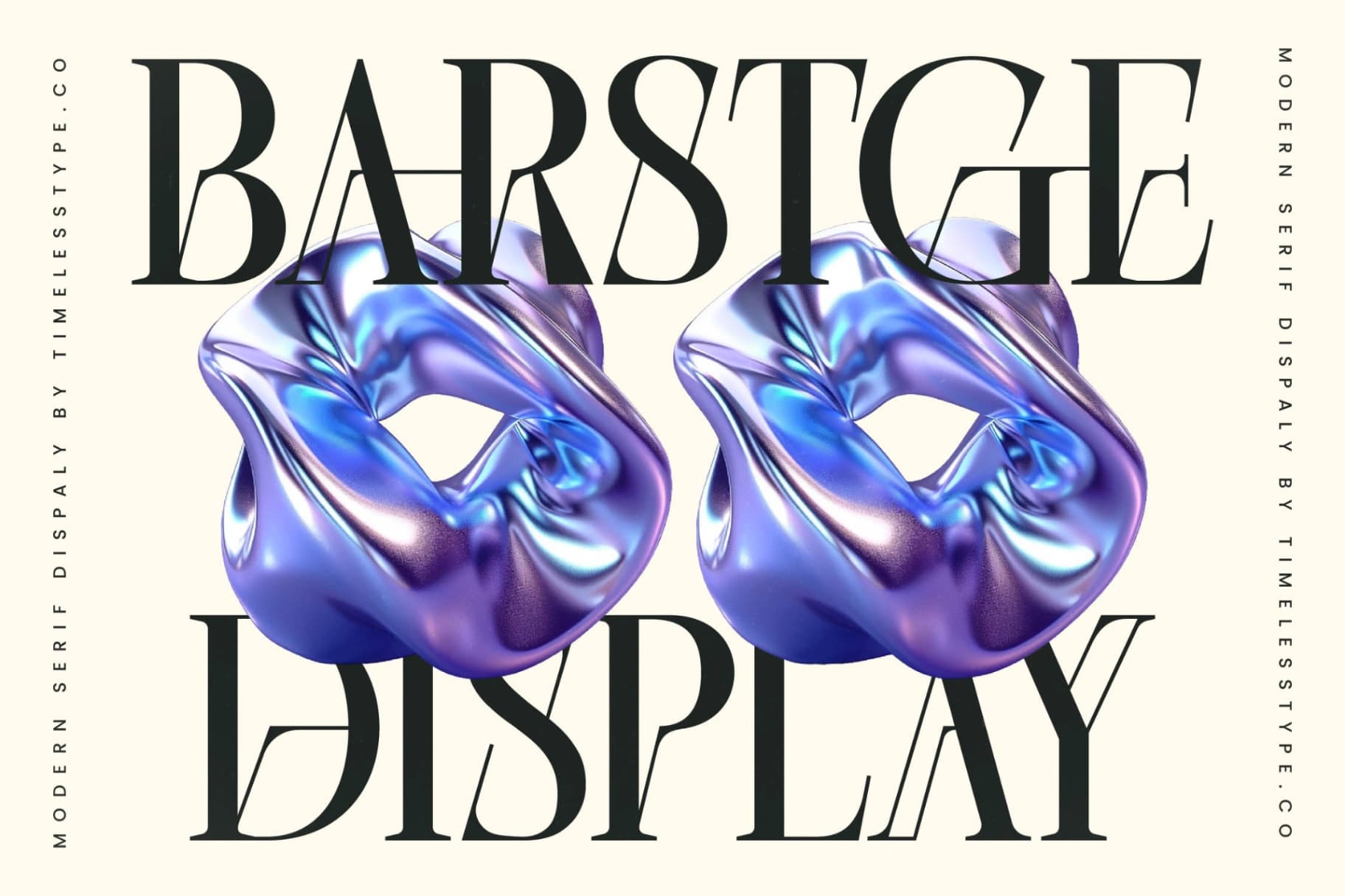 Preview of Barstge - Modern Serif Display font