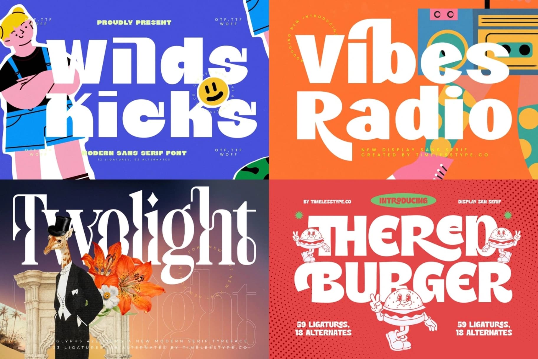 Preview 3 for Epic Bundle 50 Fonts Explosion