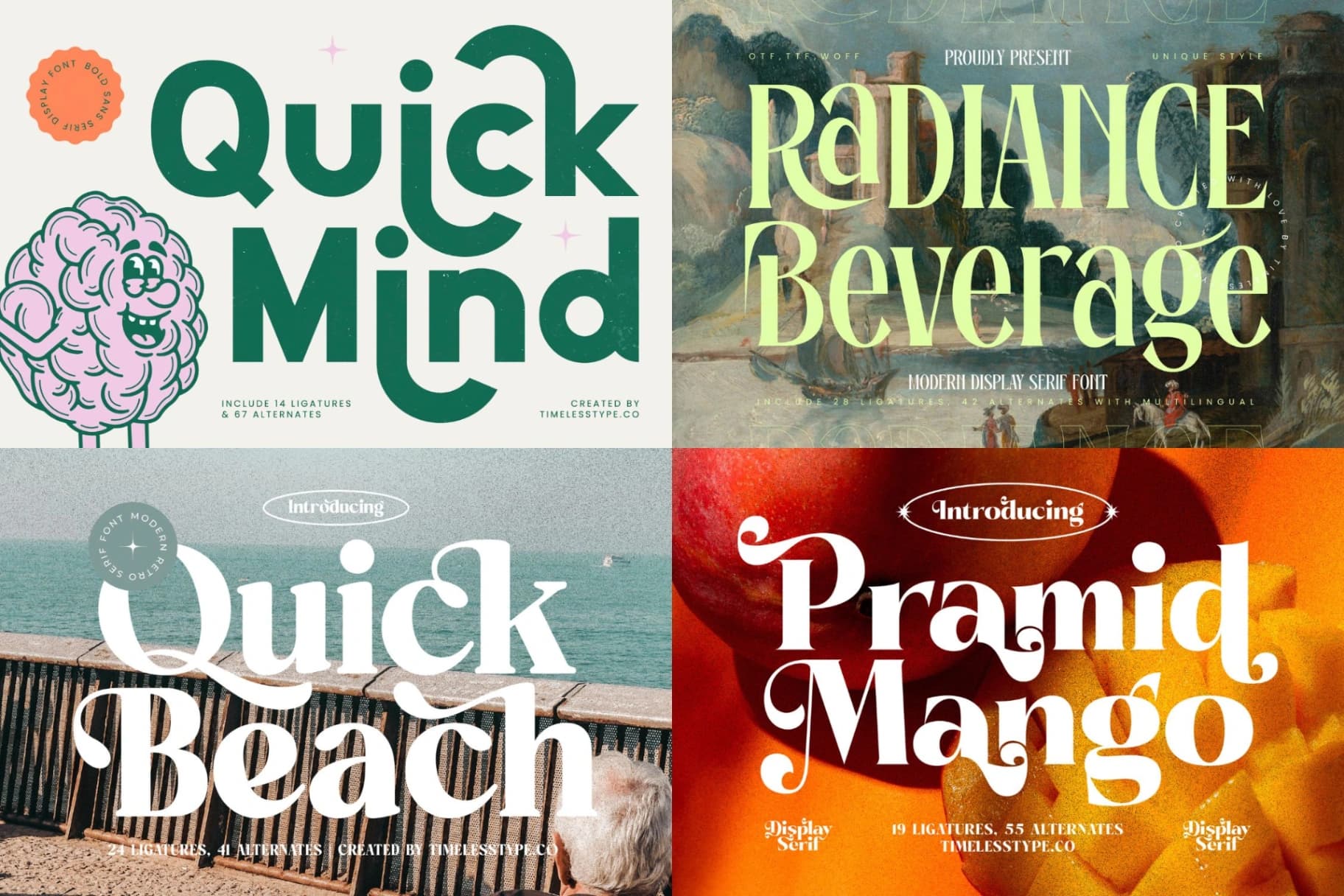 Preview 6 for Epic Bundle 50 Fonts Explosion