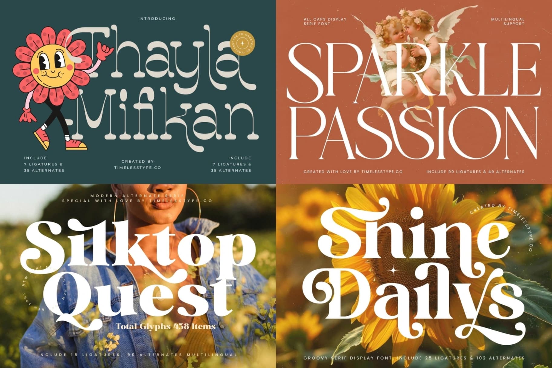 Preview 2 for Epic Bundle 50 Fonts Explosion