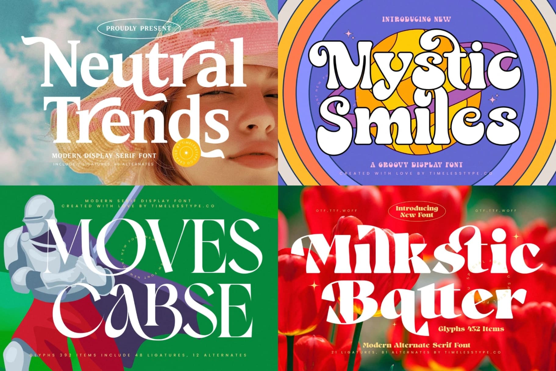 Preview 8 for Epic Bundle 50 Fonts Explosion