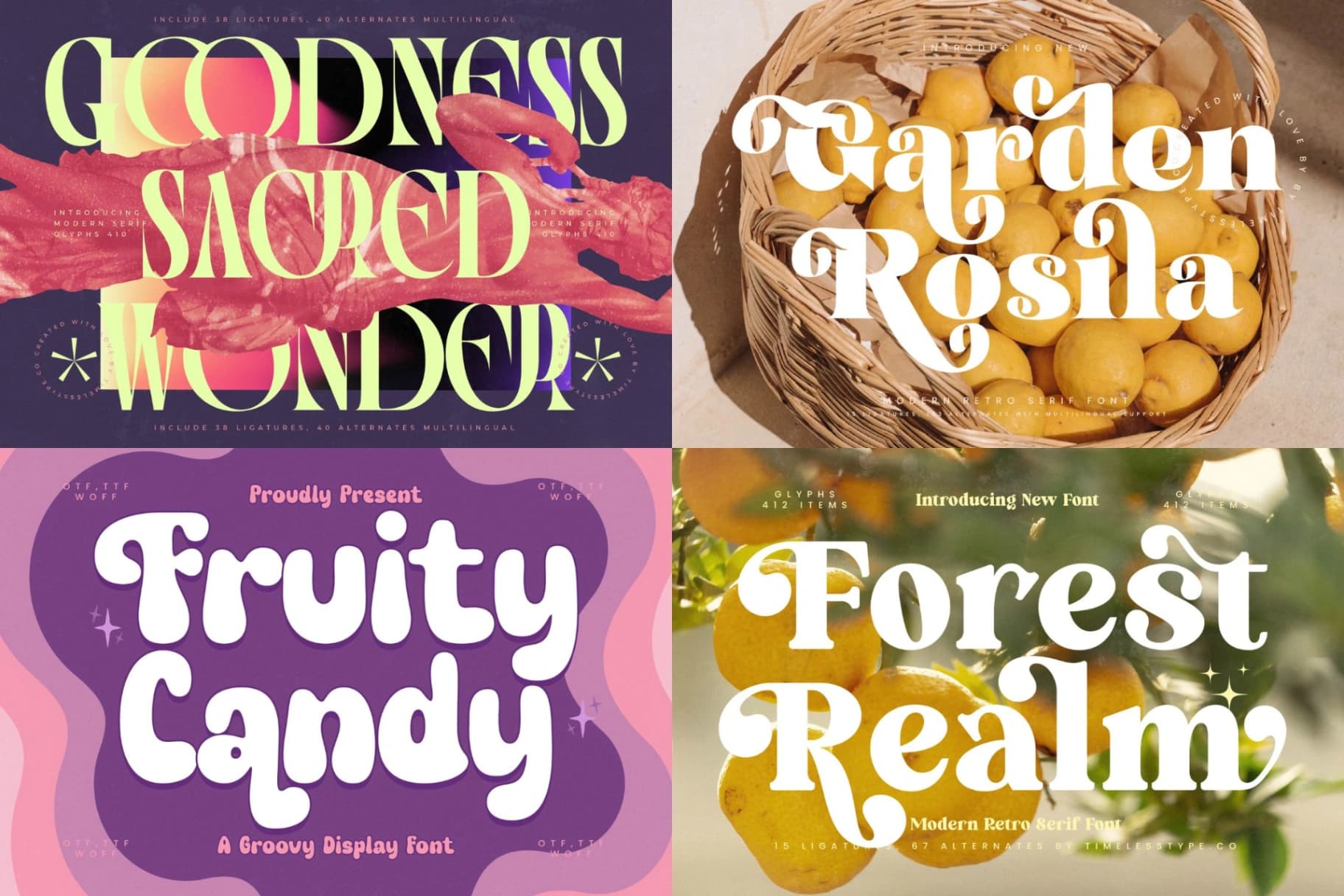 Preview 12 for Epic Bundle 50 Fonts Explosion