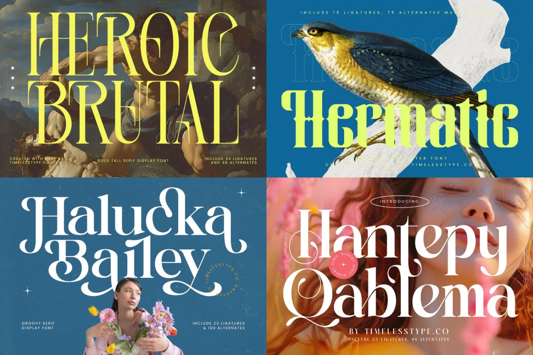 Preview 11 for Epic Bundle 50 Fonts Explosion