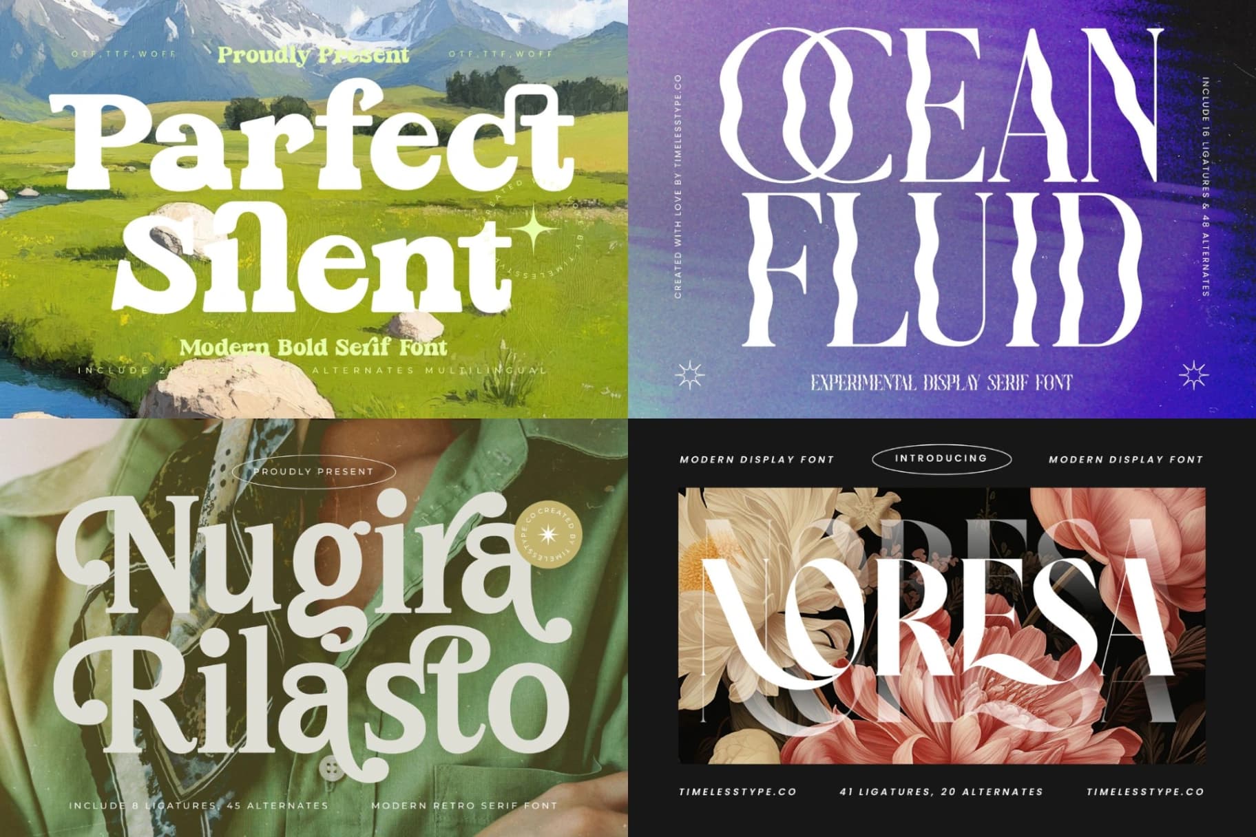 Preview 7 for Epic Bundle 50 Fonts Explosion
