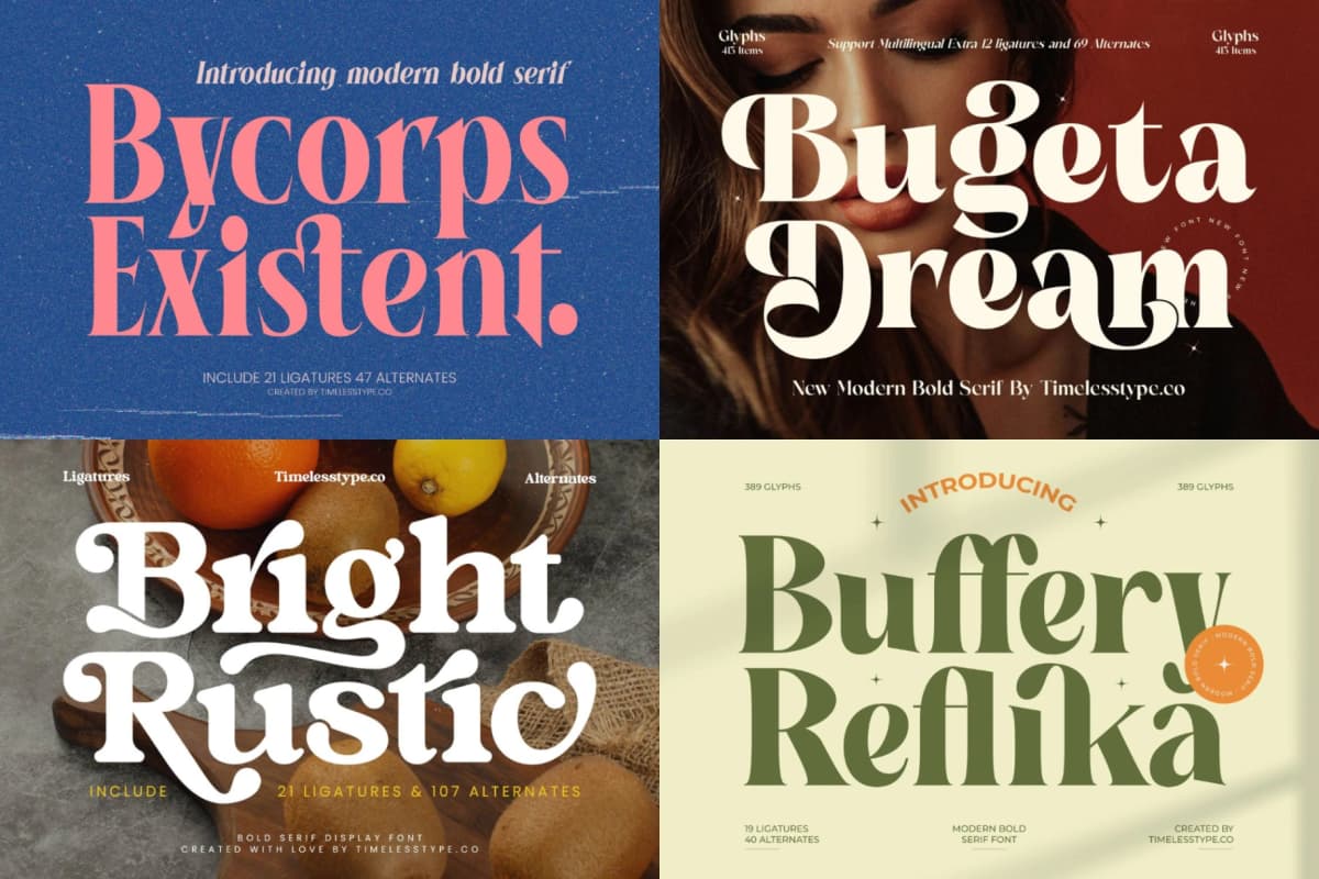 50 Fonts Endless DIsplay Styles font preview 11