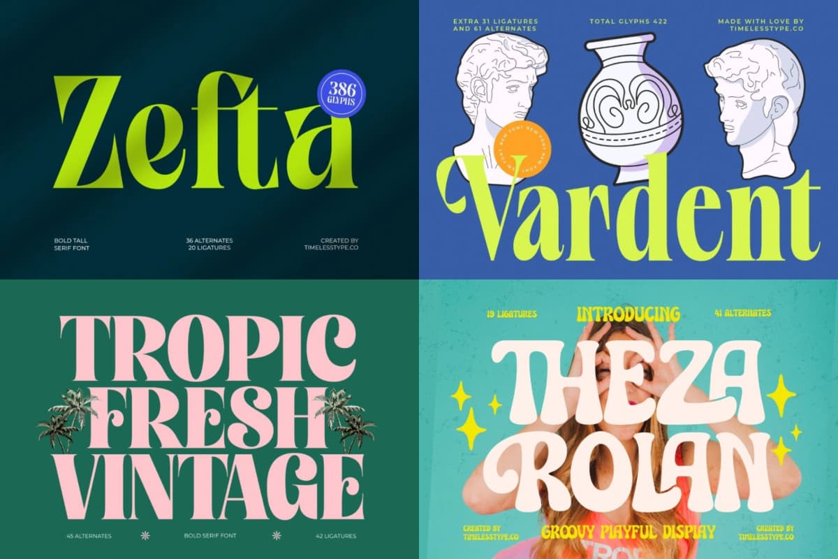 Preview 2 for Mega Impact 50 Fonts Bundle