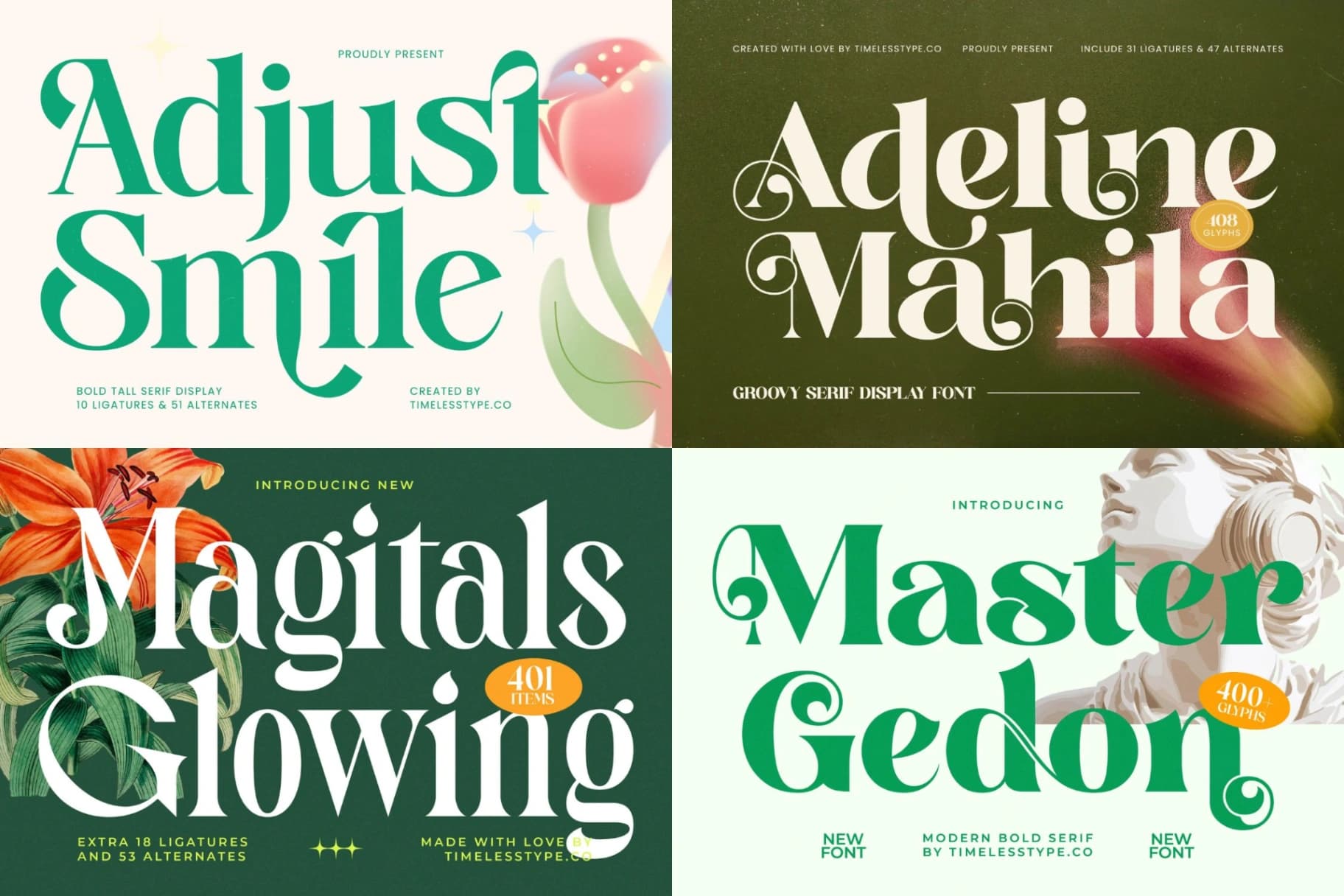 Preview 14 for Mega Impact 50 Fonts Bundle