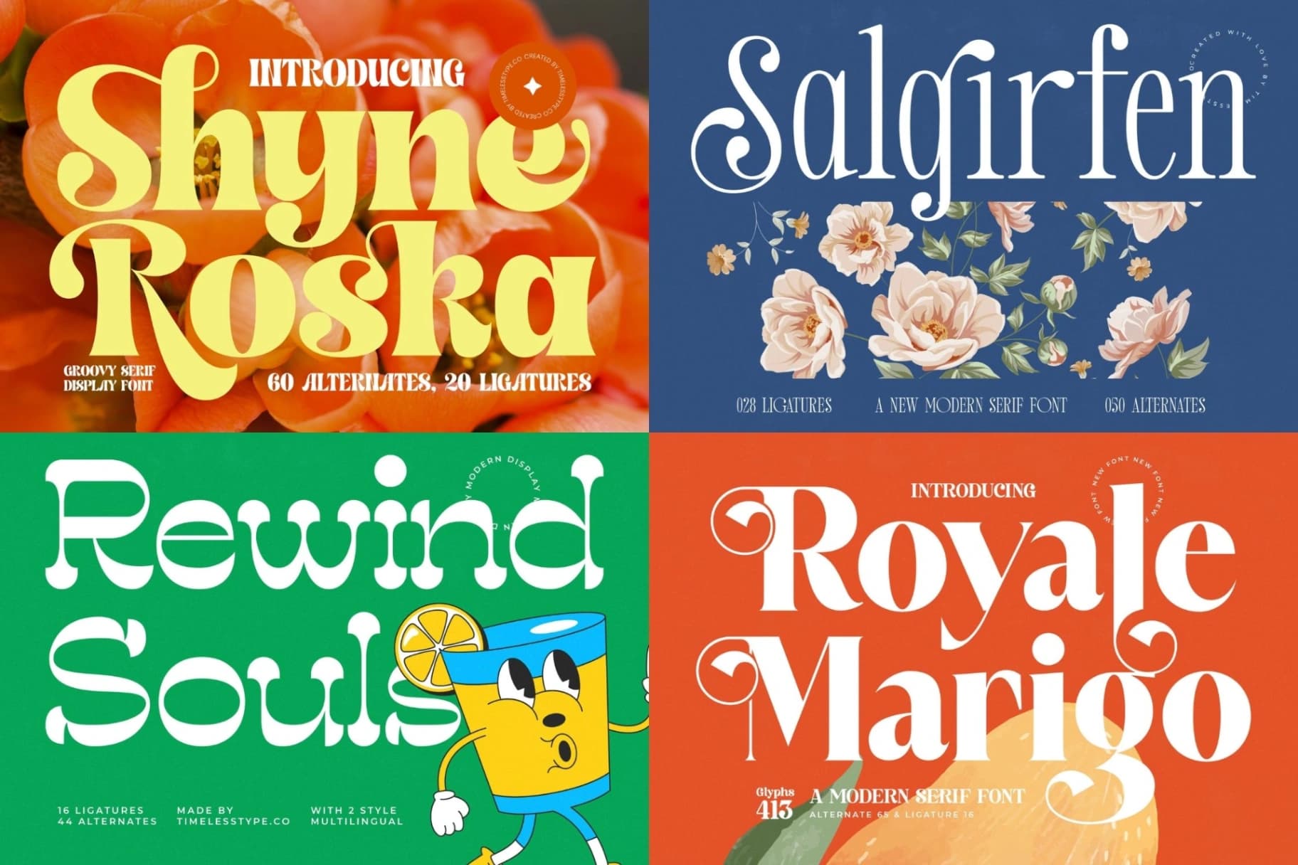Preview 4 for Mega Impact 50 Fonts Bundle
