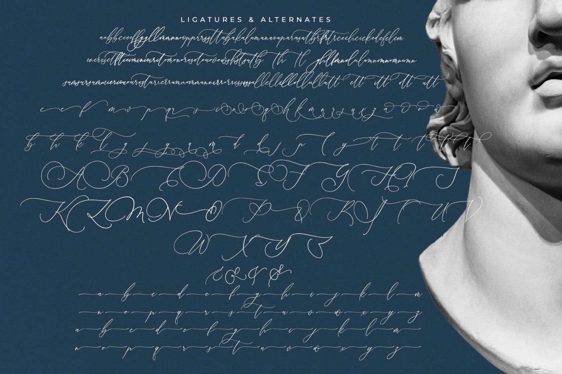 Preview 19 for Budapestra Hollowgram Fairytale - Beautiful Calligraphy Script