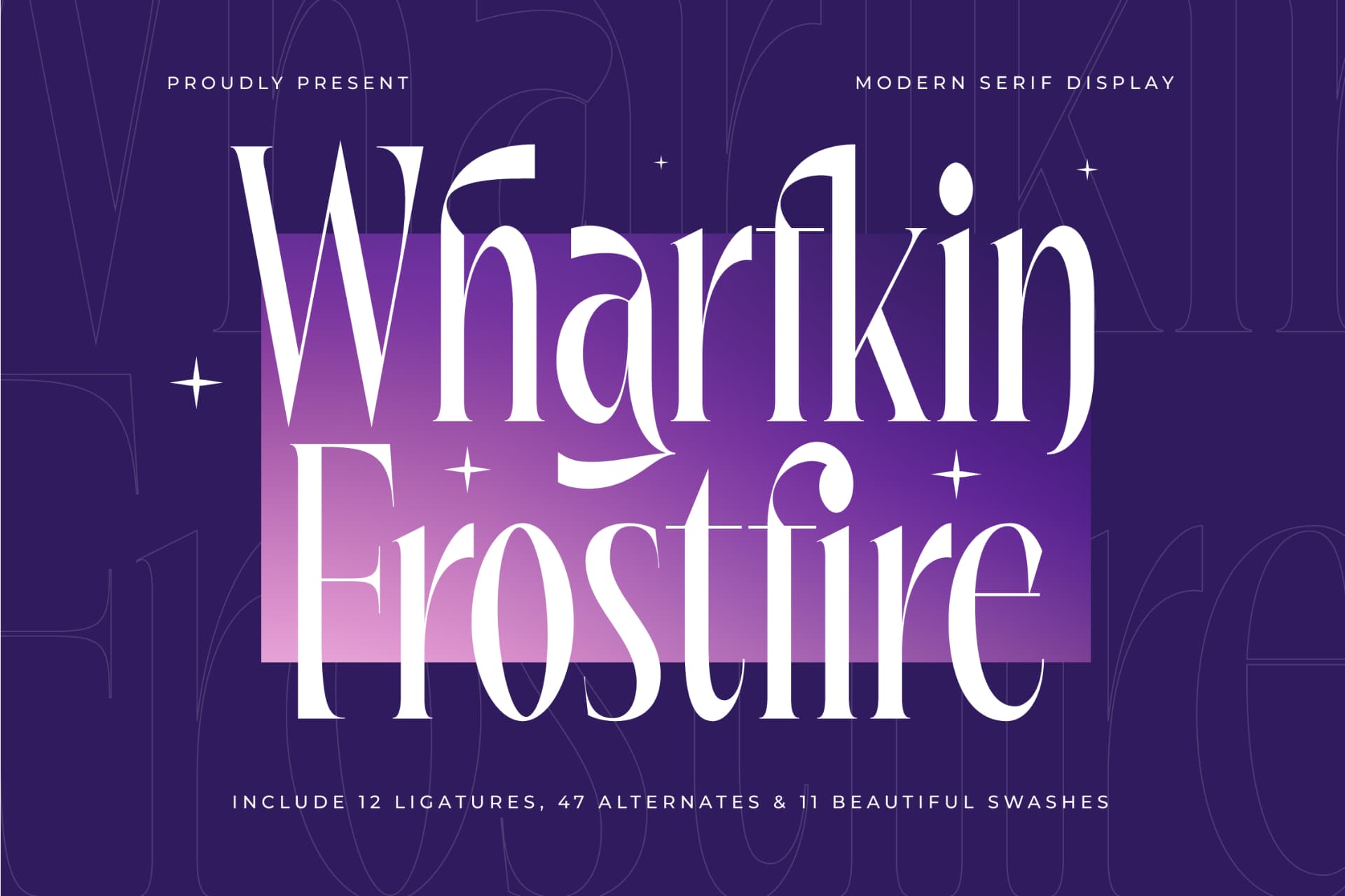 Preview 1 for Wharfkin Frostfire - Modern Serif Display