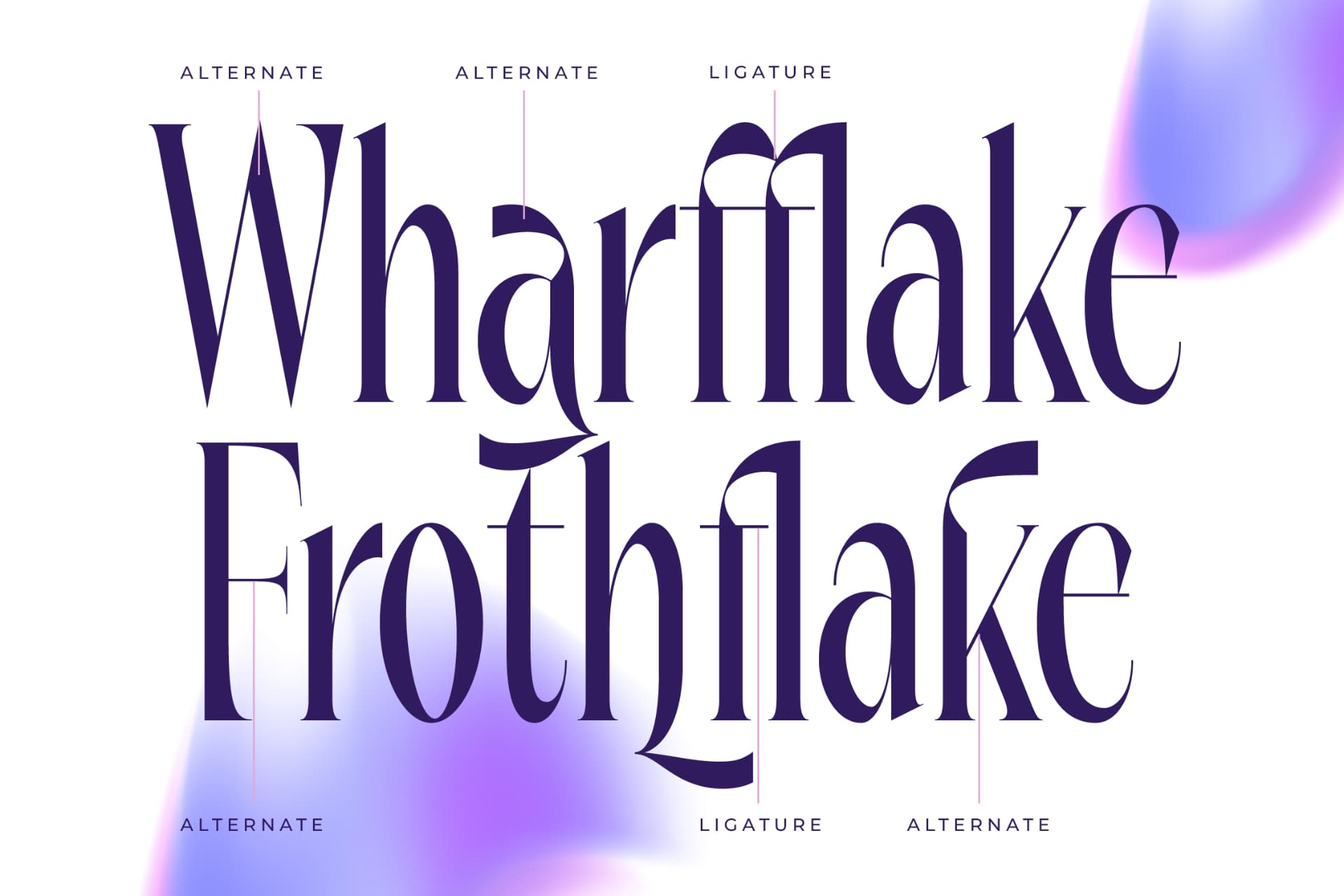 Preview 14 for Wharfkin Frostfire - Modern Serif Display