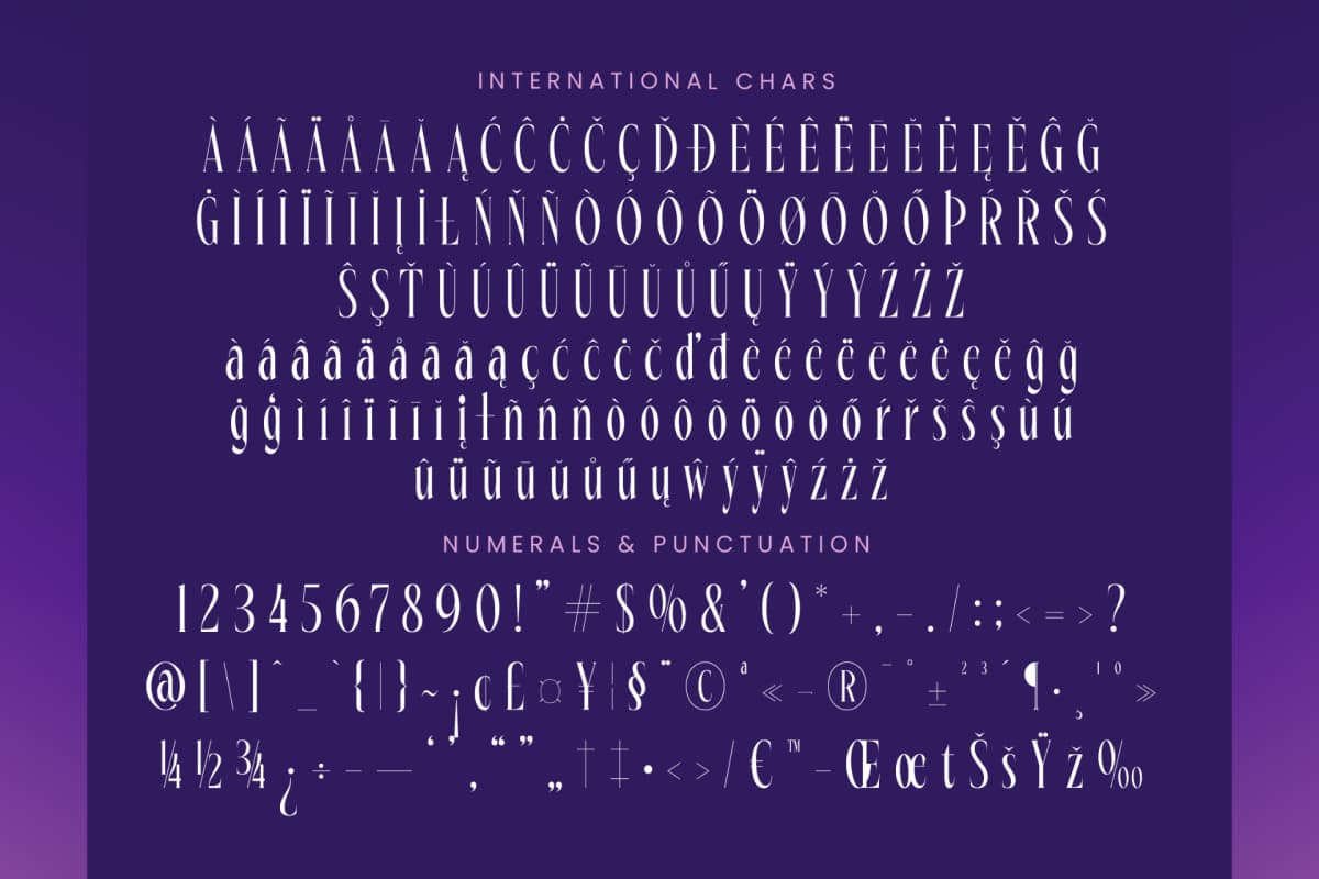 Wharfkin Frostfire - Modern Serif Display font preview 18