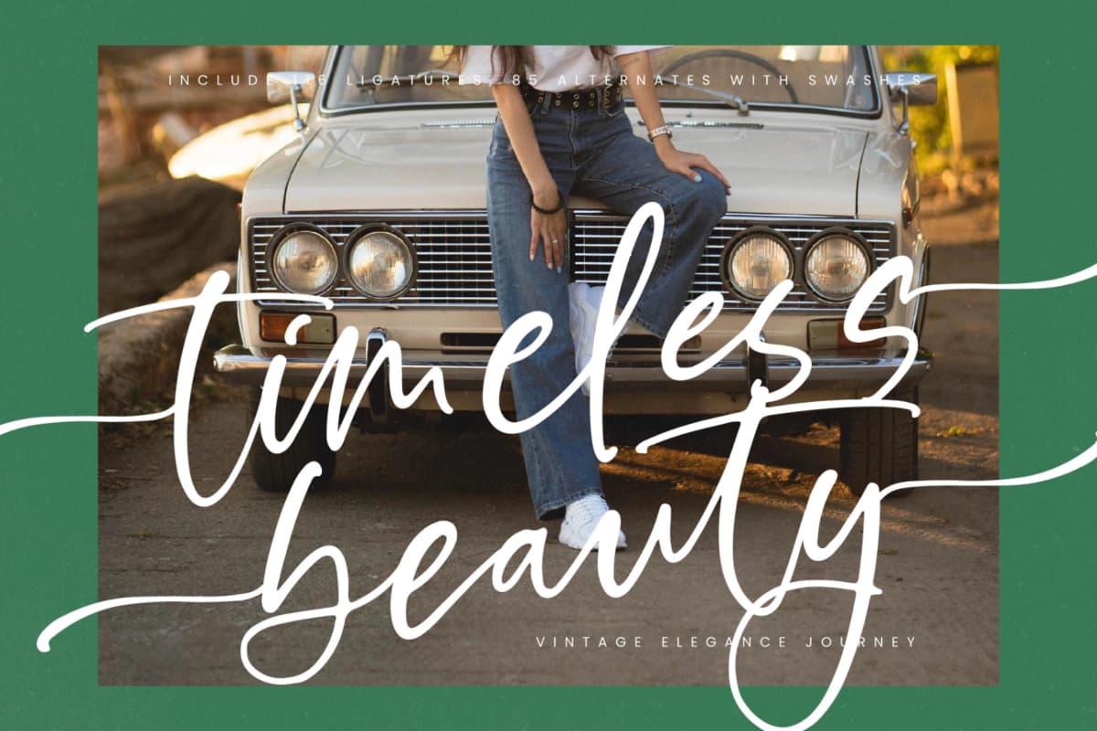 Starlight Tonight - Modern Handwritten Font font preview 13