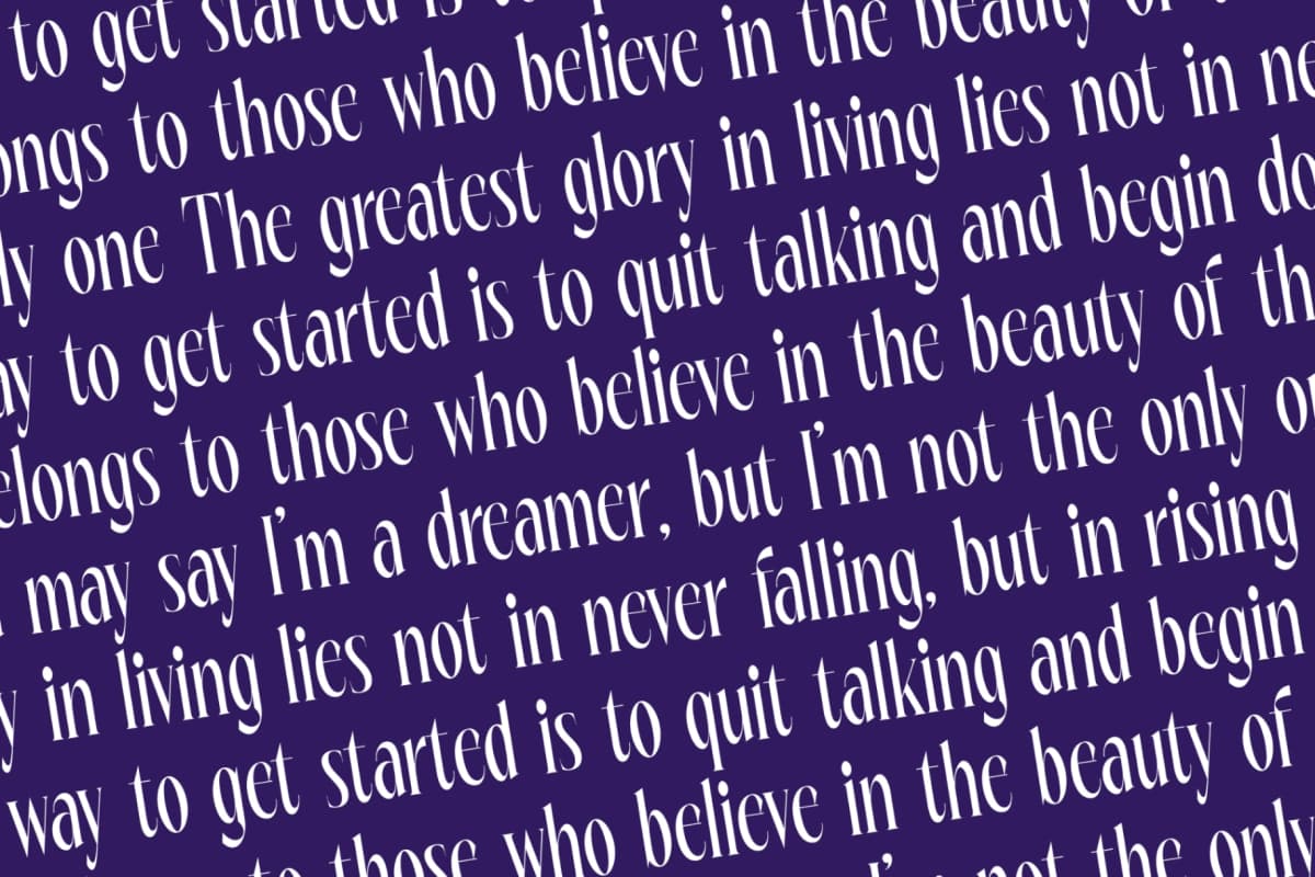 Wharfkin Frostfire - Modern Serif Display font preview 17