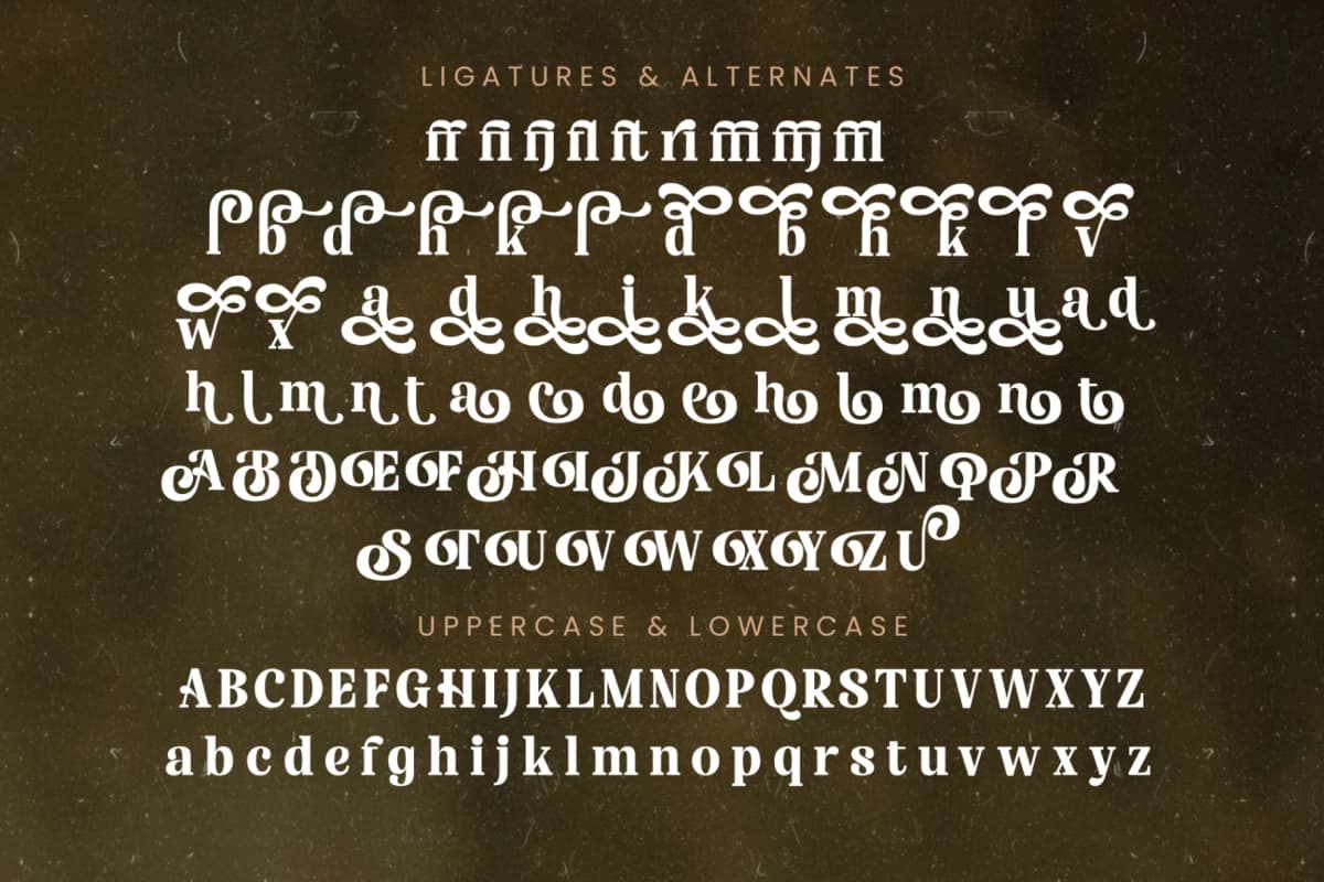 Nofiani Katrie - Modern Alternate Serif font preview 19