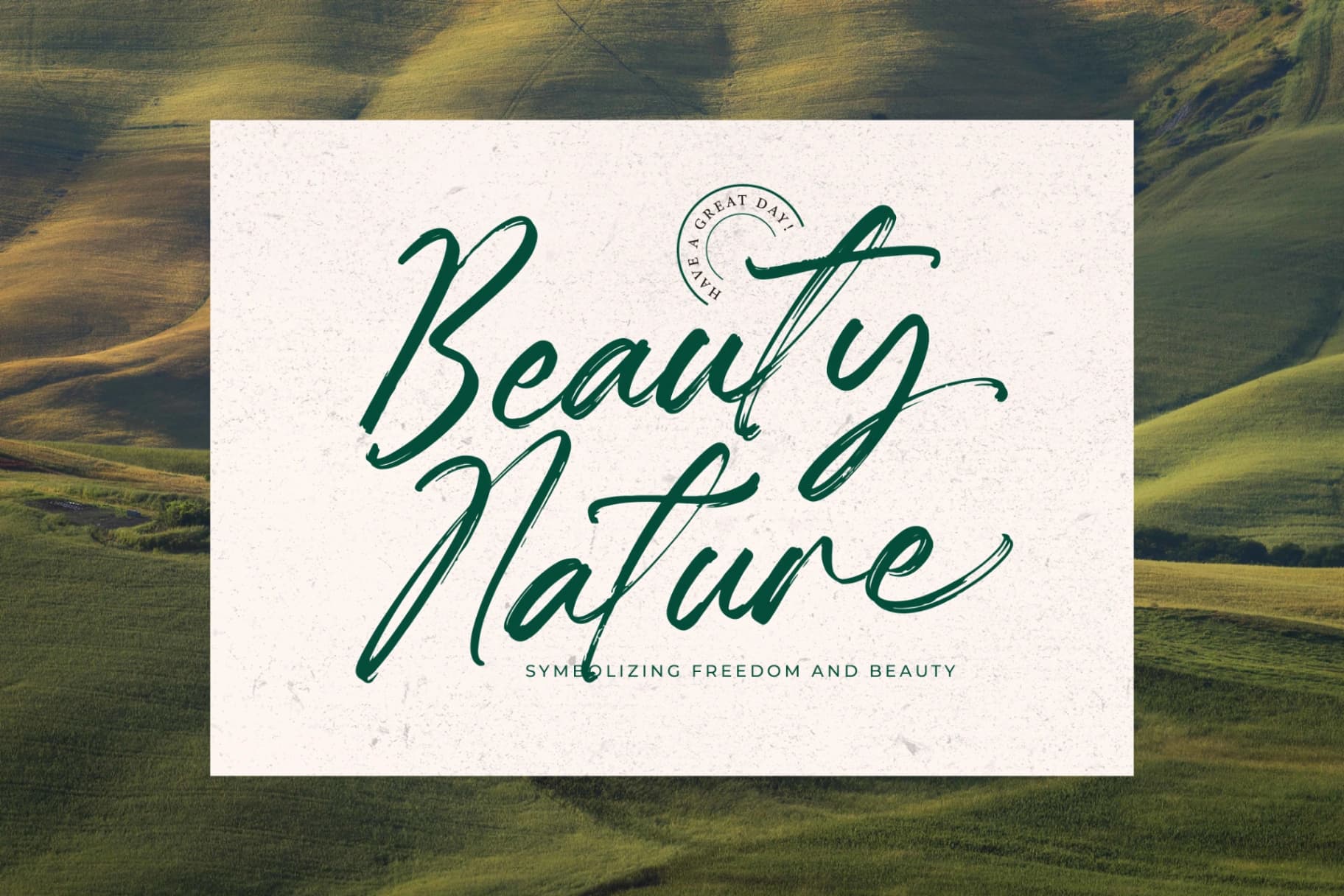 Preview 6 for Hugetta Amphals - Elegant Brush Font