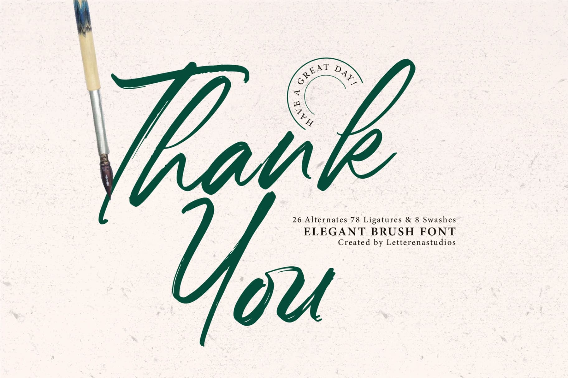 Preview 15 for Hugetta Amphals - Elegant Brush Font