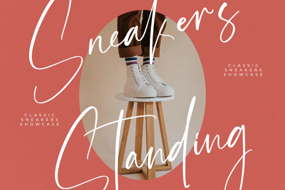 Amsterdam Silhouete - Modern Script Font font preview 16