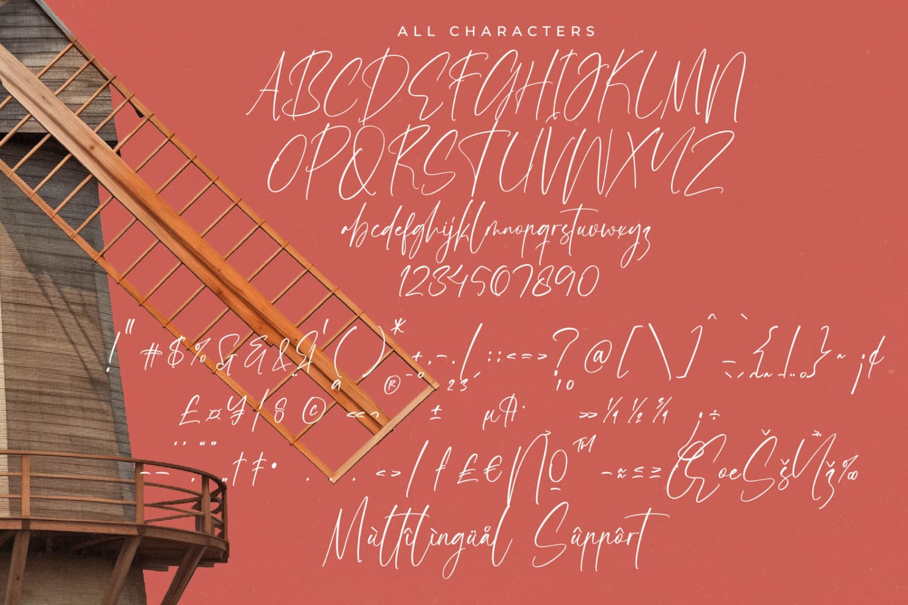 Preview 18 for Amsterdam Silhouete - Modern Script Font