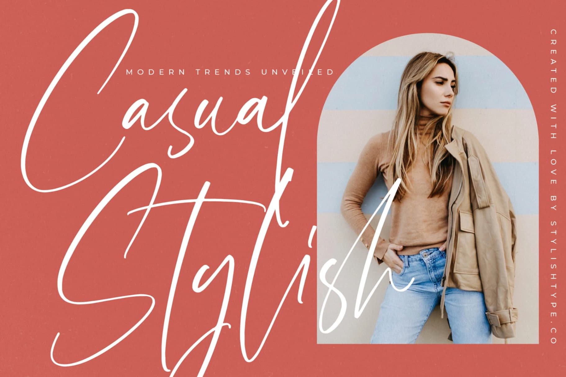 Preview 7 for Amsterdam Silhouete - Modern Script Font