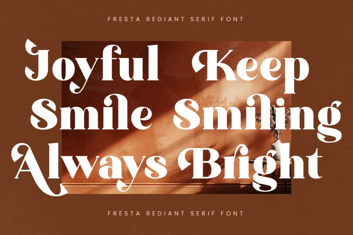Fresta Rediant - Alternates Serif Font font preview 10