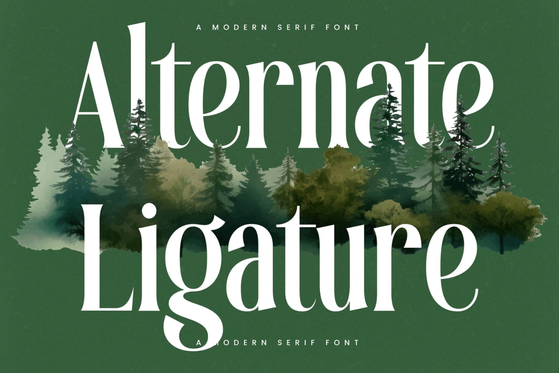 Preview 8 for Theforest - Modern Serif Font