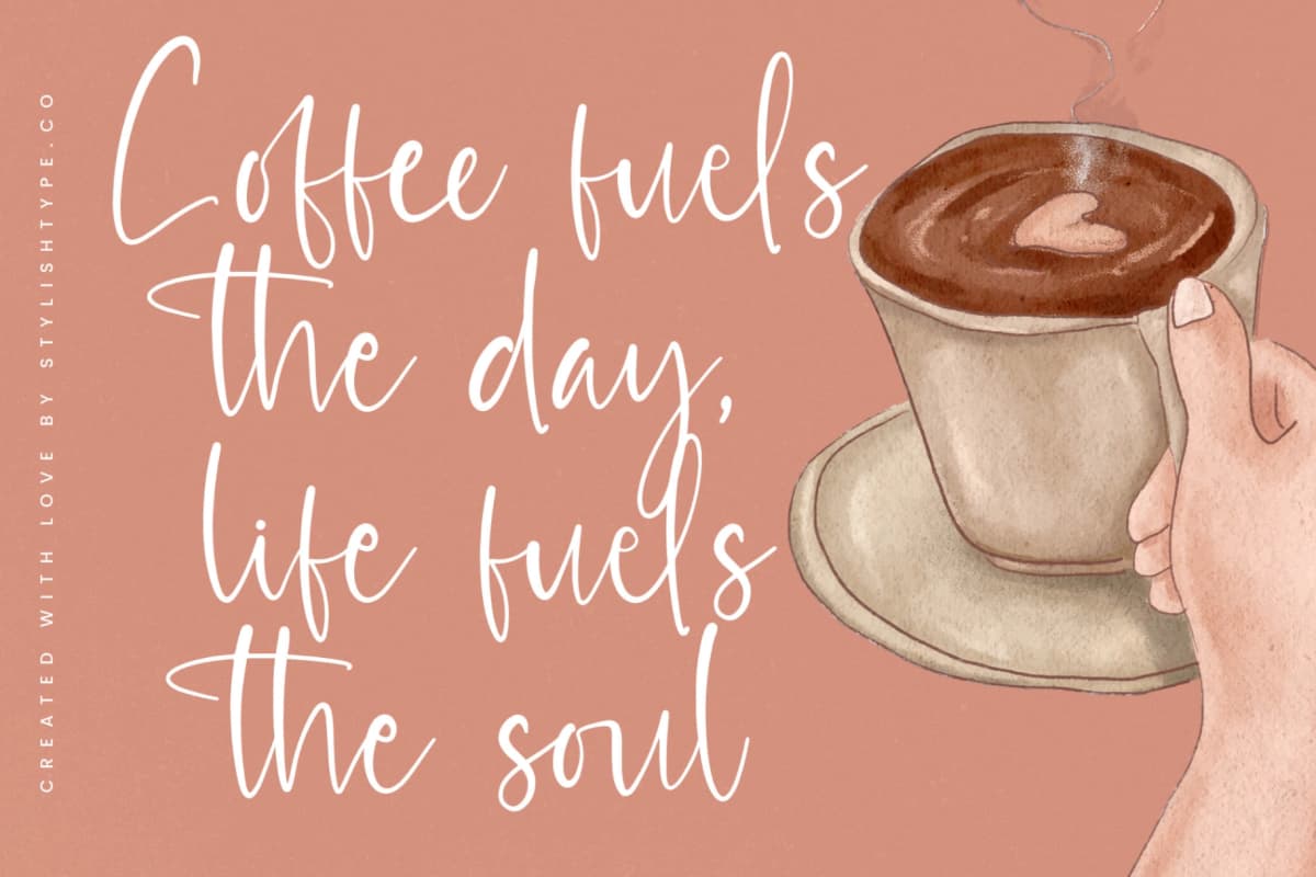 Paradise Daybreak - Handwritten Script Font font preview 5