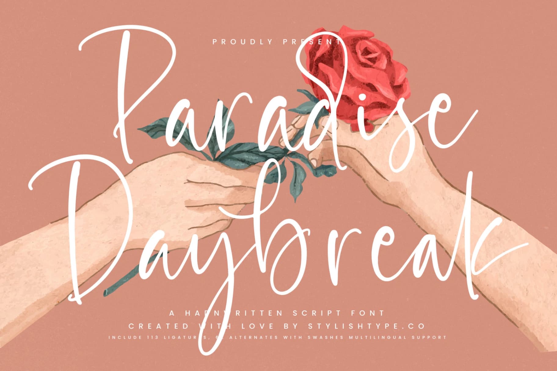 Preview 1 for Paradise Daybreak - Handwritten Script Font