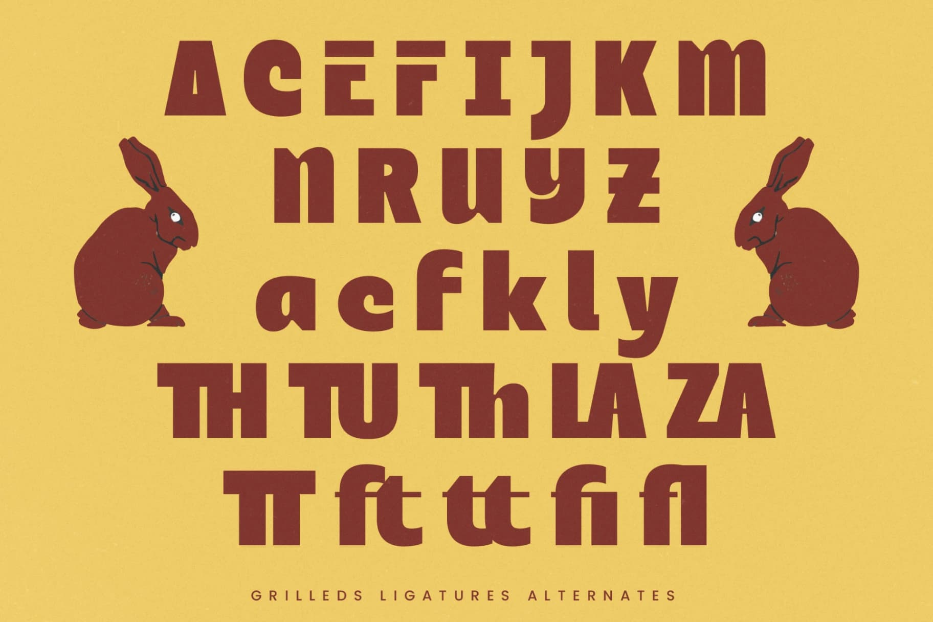 Preview 19 for Grilleds - Sans Serif font